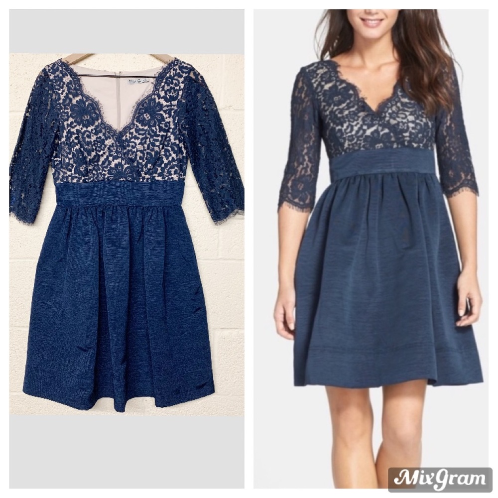 Eliza J lace fit and flare semi formal dress 4